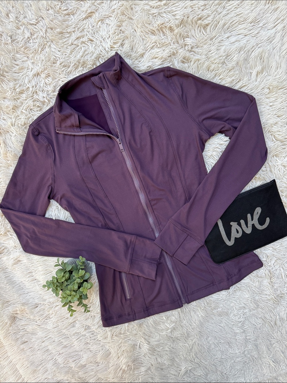 🎉HP🎉 Boutique Athletic Zip-Up Jacket 💗 Plum